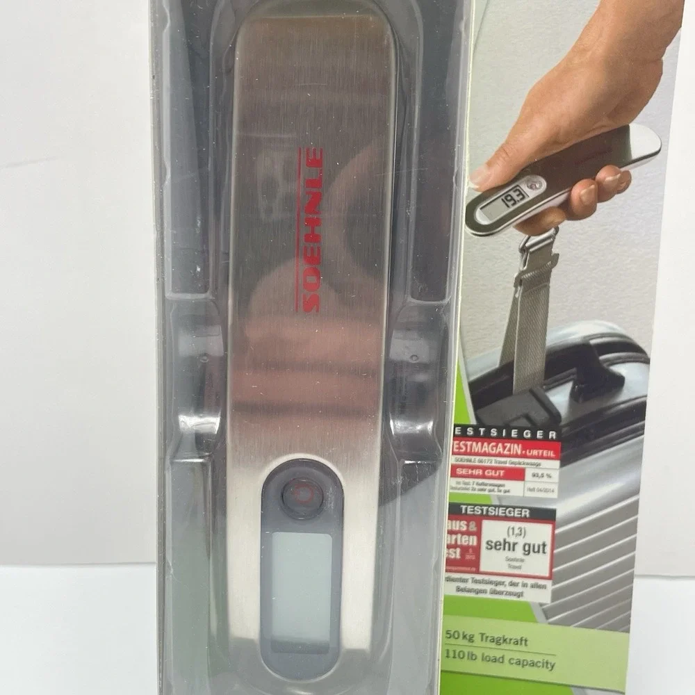 Soehnle Luggage‎ Scale Travel For Weighing On The Go, 110 Pound Capacity